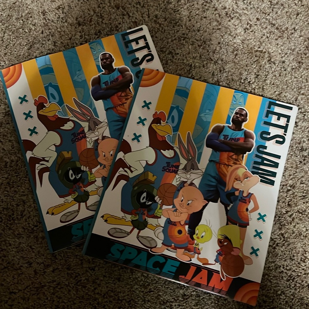 Set 2 space jam folders new